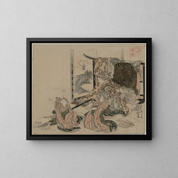 Shisui shinshū - Katsushika Hokusai — kehystetty taideteos seinällä