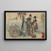 Iso maalaus - Katsushika Hokusai — kehystetty taideteos seinällä