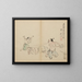 Kawanabe Kyōsai — kehystetty taideteos seinällä