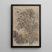 Vol de corbeaux à l'aube - Kawanabe Kyōsai — kehystetty taideteos seinällä