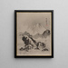 Mont Fuji - Kawanabe Kyōsai — kehystetty taideteos seinällä