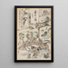 Fête de peinture - Kawanabe Kyōsai — kehystetty taideteos seinällä