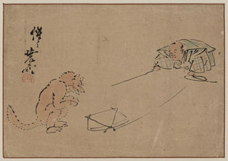 Kawanabe Kysai - Tsuri gitsune.webp