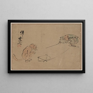 Kawanabe Kysai - Tsuri gitsune.webp