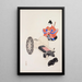 Illustrations collectées de jouets japonais par Kyosen Pl003 - Kawasaki Kyōsen — kehystetty taideteos seinällä