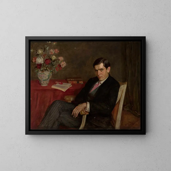 Portrait de Bolesław Malinowski - Kazimierz Mordasewicz — kehystetty taideteos seinällä