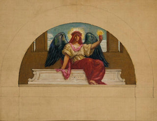 Esquisse pour la fresque du Oberlin College L'esprit de l'amour sacrificiel - Kenyon Cox — näkymä teoksesta
