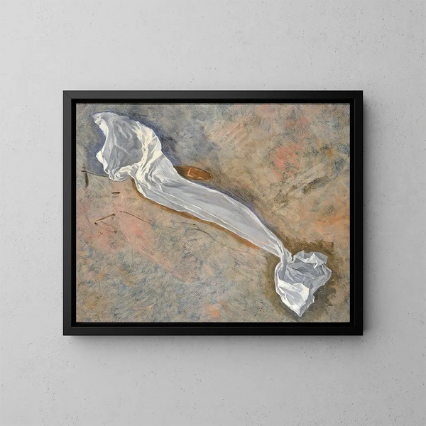 Study for the Drapery of the Pursuit of the Ideal - Kenyon Cox — kehystetty taideteos seinällä