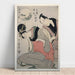 Maalauksen jäljennös Kitagawa Utamaro L:n äitiyden rakkaus Sankatsun ja Hanshichin kanssa - Kitagawa Utamaro