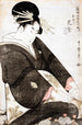 Tamayan kurtisaani Hanamurasaki - Kitagawa Utamaro — näkymä teoksesta