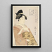 Ogiya-talon kurtisaani Hanaogi - Kitagawa Utamaro — kehystetty taideteos seinällä