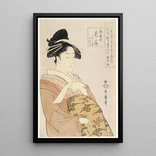Kitagawa Utamaro - Courtesan Hanaogi of the Ogiya House.webp