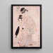 Shinowara Tsuruya-kamuro Wakaba ja Chieda - Kitagawa Utamaro — kehystetty taideteos seinällä