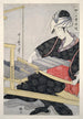 Hataori kudonta kangaspuille - Kitagawa Utamaro — näkymä teoksesta