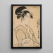 Hinakoto de Hygor - Kitagawa Utamaro — kehystetty taideteos seinällä
