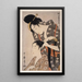 Kamiyui Coiffeur - Kitagawa Utamaro — kehystetty taideteos seinällä