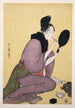 Kuchibeni Huulien maalaus - Kitagawa Utamaro — näkymä teoksesta