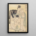 Keskiluokan kuva - Kitagawa Utamaro — kehystetty taideteos seinällä