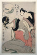 Sankatsu Hanshichi no bosetsu Sankatsu ja Hanshichin äidinrakkaus - Kitagawa Utamaro — näkymä teoksesta