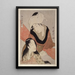 Shinshibari Kankaan jännitys - Kitagawa Utamaro — kehystetty taideteos seinällä