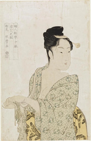 Kitagawa Utamaro - Ten physiognomic types of women Coquettish type.webp