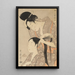 Kampaaja - Kitagawa Utamaro — kehystetty taideteos seinällä