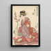 Tsukasa Giya-talosta - Kitagawa Utamaro — kehystetty taideteos seinällä