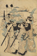 Vaeltavat naiset - Kitagawa Utamaro — näkymä teoksesta