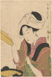 Nainen keittämässä ruokaa - Kitagawa Utamaro — näkymä teoksesta