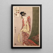 Hanagi Giya-talon kuvallinen arvoitus - Kitagawa Utamaro — kehystetty taideteos seinällä