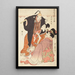 Kuronushi Tomo-talon - Kitagawa Utamaro — kehystetty taideteos seinällä