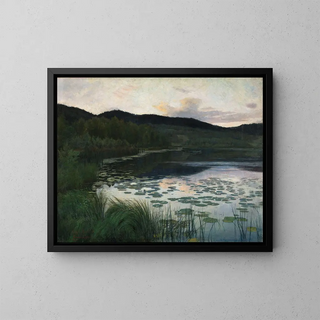 Kesäyönä - Kitty Kielland — kehystetty taideteos seinällä