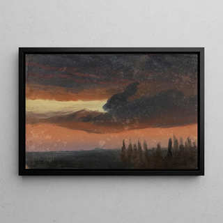 Knud Baade - Cloud Study over Poplars.webp