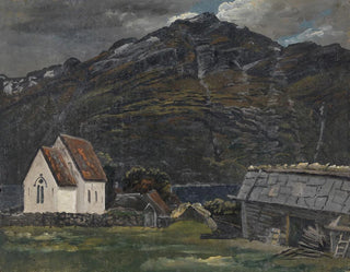 Knud Baade - The Church at Ullensvang in Hardanger.webp