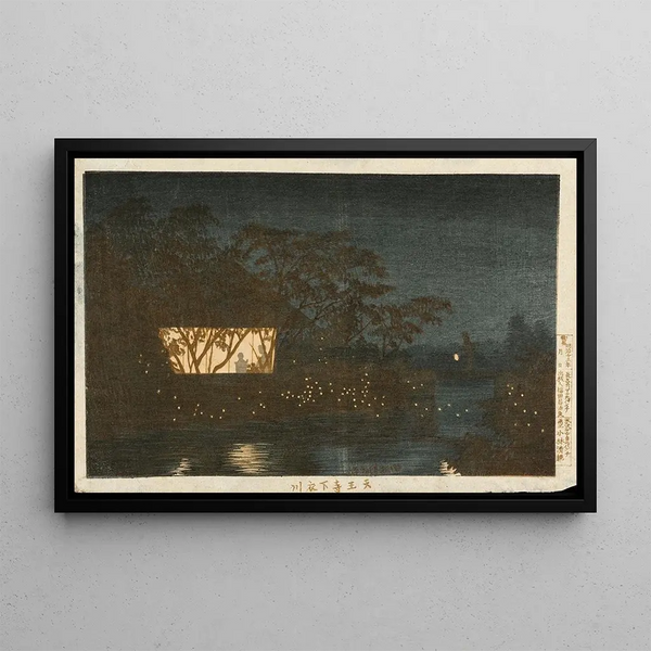 Kobayashi Kiyochika — kehystetty taideteos seinällä
