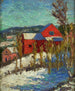 Paysage avec des maisons - Konrad Mägi — näkymä teoksesta