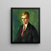Portrait d'un homme - Konrad Mägi — kehystetty taideteos seinällä
