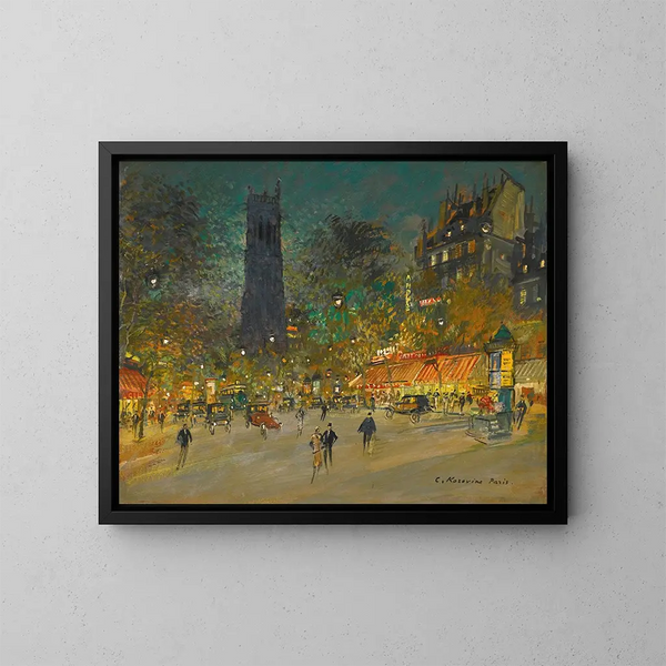 La tour Saint-Jacques - Konstantin Alexeïevitch Korovine — kehystetty taideteos seinällä