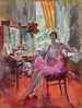 Portrait de la ballerine Vera Trefilova - Konstantin Alexeïevitch Korovine — näkymä teoksesta