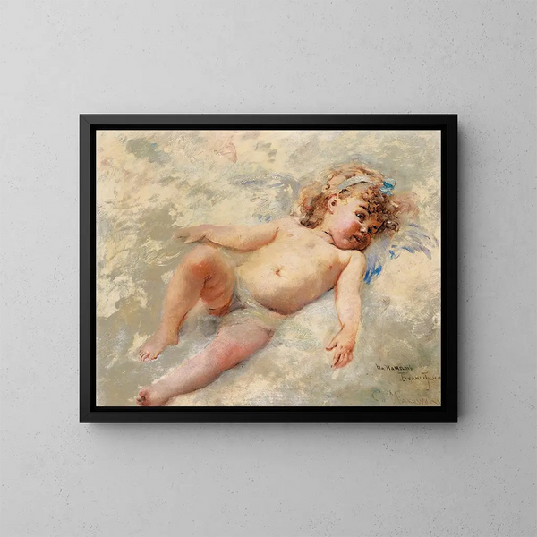 Chérubin - Konstantin Egorovich Makovsky — kehystetty taideteos seinällä