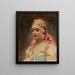 Portrait d'une boyarine - Konstantin Egorovich Makovsky — kehystetty taideteos seinällä