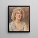 Portrait d'une fille - Konstantin Egorovich Makovsky — kehystetty taideteos seinällä