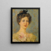Portrait d'une dame élégante - Konstantin Egorovich Makovsky — kehystetty taideteos seinällä