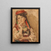 Portrait d'une jeune femme en costume traditionnel - Konstantin Egorovich Makovsky — kehystetty taideteos seinällä
