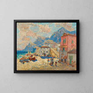 Konstantin Ivanovich Gorbatov - A coastal town in Spain.webp