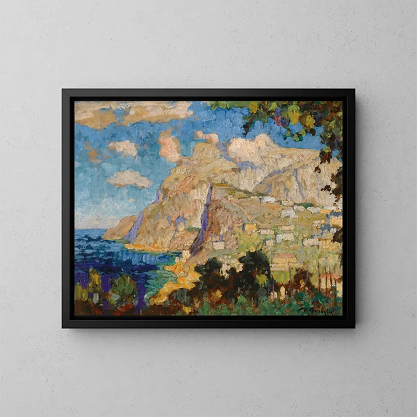 Monte Solaro, Capri - Konstantin Ivanovich Gorbatov — kehystetty taideteos seinällä