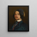 Autoportrait au bonnet de velours et au pompon doré - Konstantin Kaiser | Reproduction — kehystetty taideteos seinällä