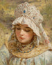 Portrait d'une dame avec un kokochnik - Konstantin Makovsky — näkymä teoksesta