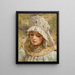 Portrait d'une dame avec un kokochnik - Konstantin Makovsky — kehystetty taideteos seinällä