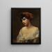 Portrait d'une jeune femme - Konstantin Makovsky — kehystetty taideteos seinällä